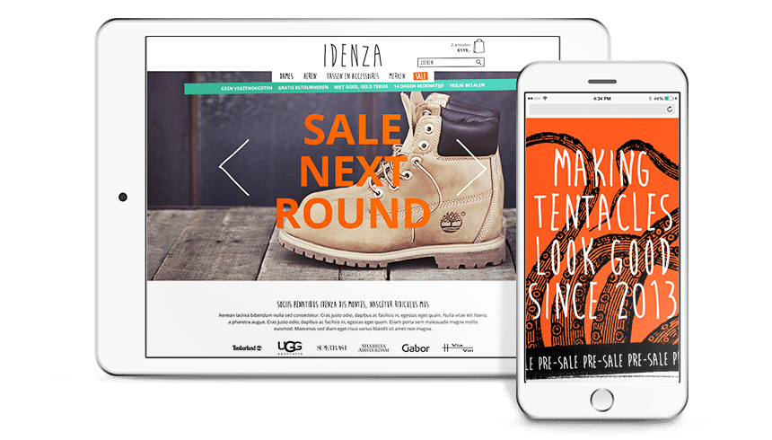 Interior branding schoenenzaak Idenza