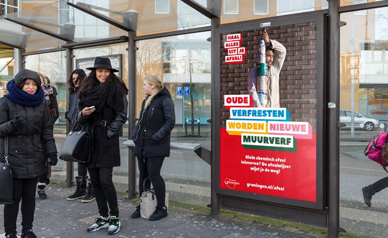 Awareness campagne afvalscheiding gemeente Groningen